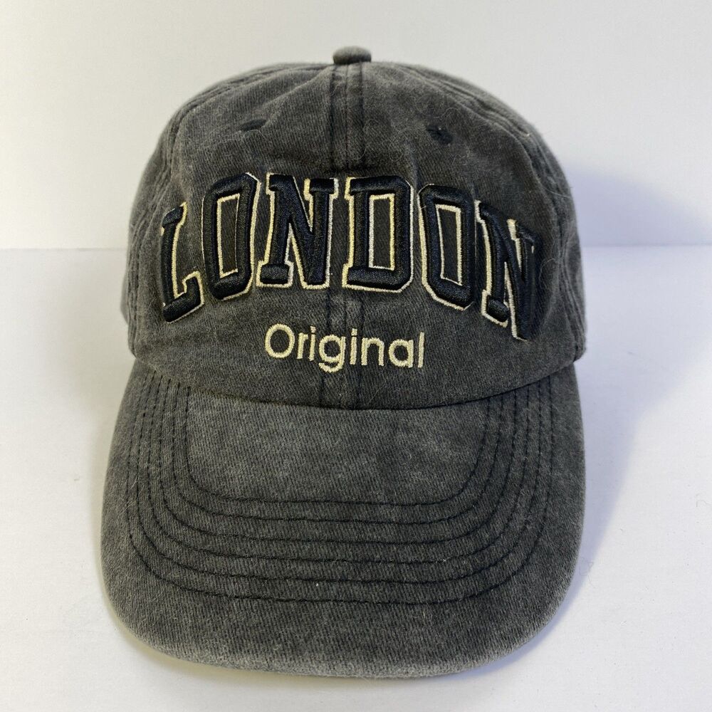 Robin Ruth London Original Hat Distressed Gray Cap British Travel Streetwear